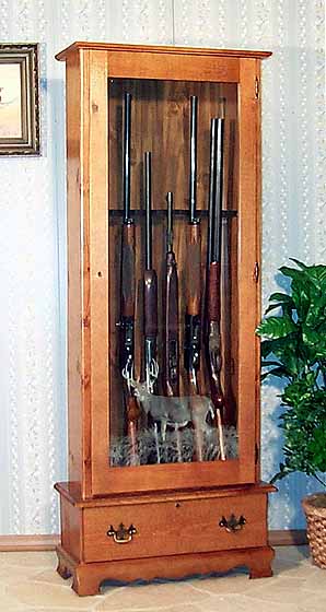 Model #606 Pine Gun Cabinet