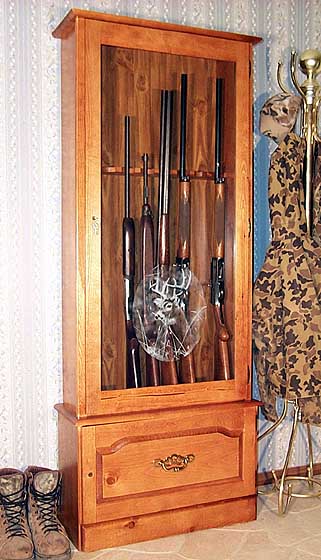 Model #708 Pine Gun Cabinet